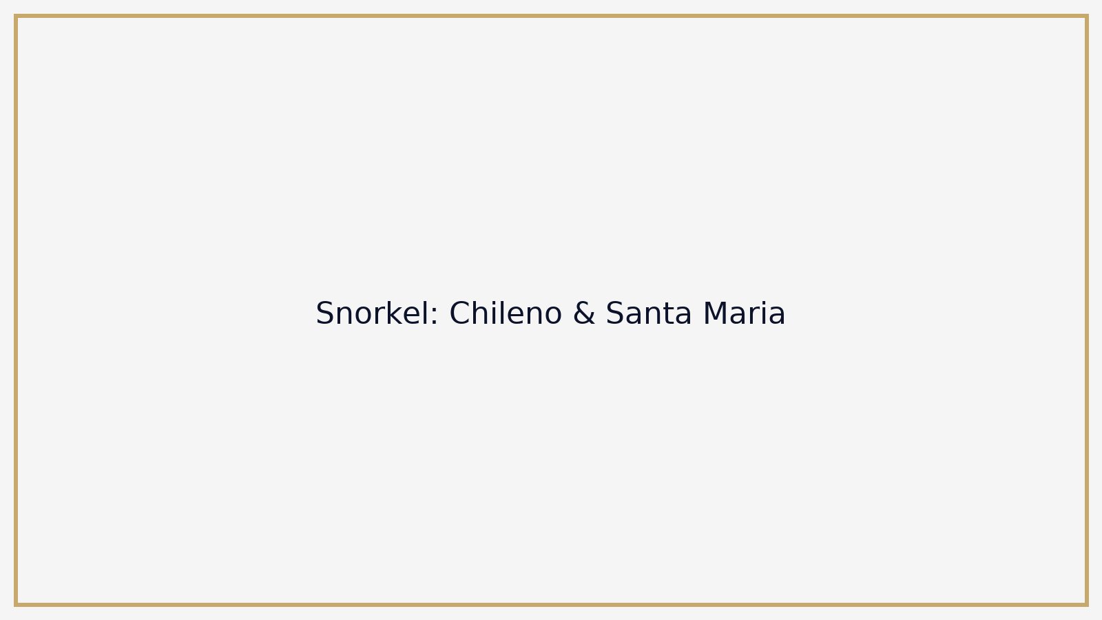 Snorkel: Chileno & Santa Maria