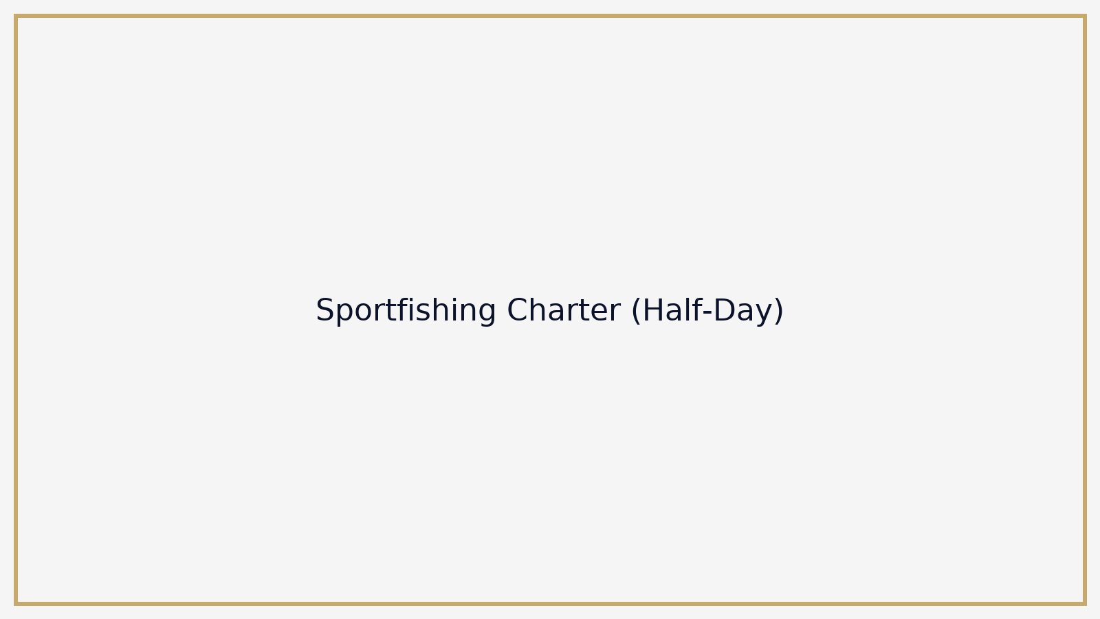 Sportfishing Charter (Half‑Day)